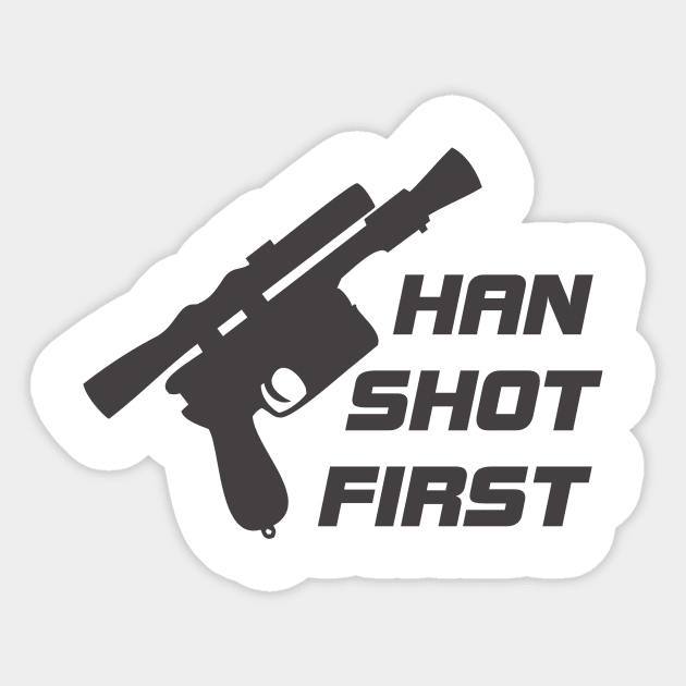 The Smuggler Who Shots First Sticker by isasaldanha